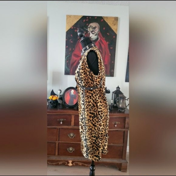 Y2k Lip Service Hollywood Geisha leopard dress punk rock, goth. Rare Med-large - Picture 2 of 5